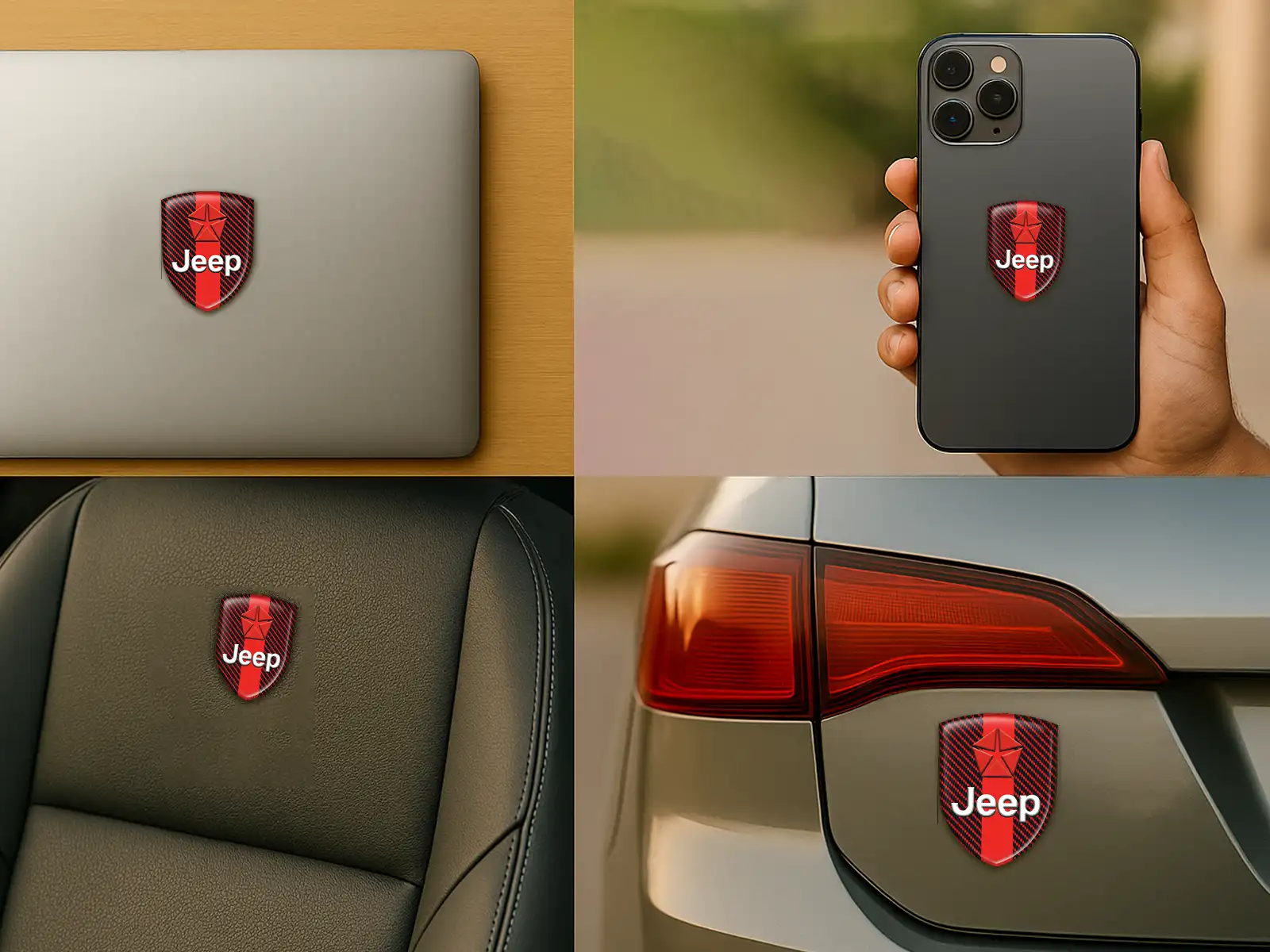 Jeep Pegatina En Relieve Máximo Duradero Estilo Pro Rendimiento